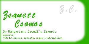 zsanett csomos business card